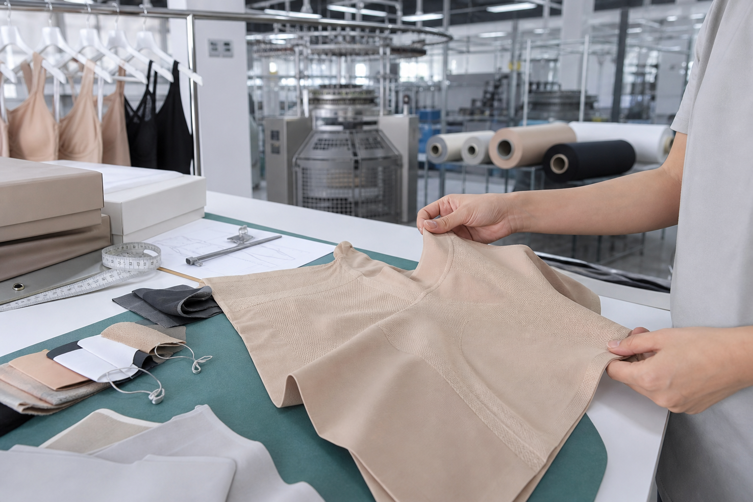 Quality control for seamless shapewear manufacturing